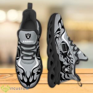 Las Vegas Raiders NFL Fire Ball Full Print AOP Print Max Soul Shoes Product Photo 3