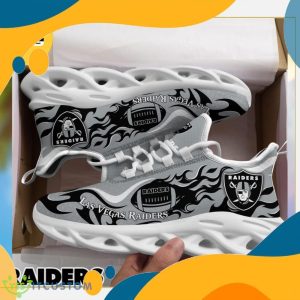 Las Vegas Raiders NFL Fire Ball Full Print AOP Print Max Soul Shoes Product Photo 4