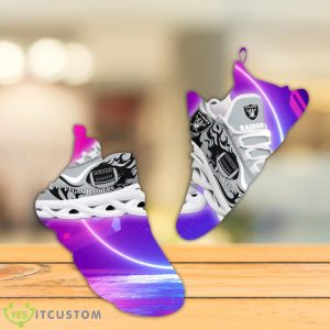 Las Vegas Raiders NFL Fire Ball Full Print AOP Print Max Soul Shoes Product Photo 5