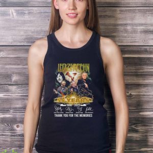 Led Zeppelin 55 Years 1968 2023 Memories Signatures Lightning Shirt - Ladies Tank Top