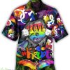 LGBT Love is Love 3D Hawaiian Shirt Summer Beach Gift For Men And Women - LGBT Love is Love Hawaiian Shirt, LGBT Aloha Summer Shirt, Pride Month Shirt, Lgbtq Support Beach Shirt, Bisexual Summer Shirt, Gay Shirt_1