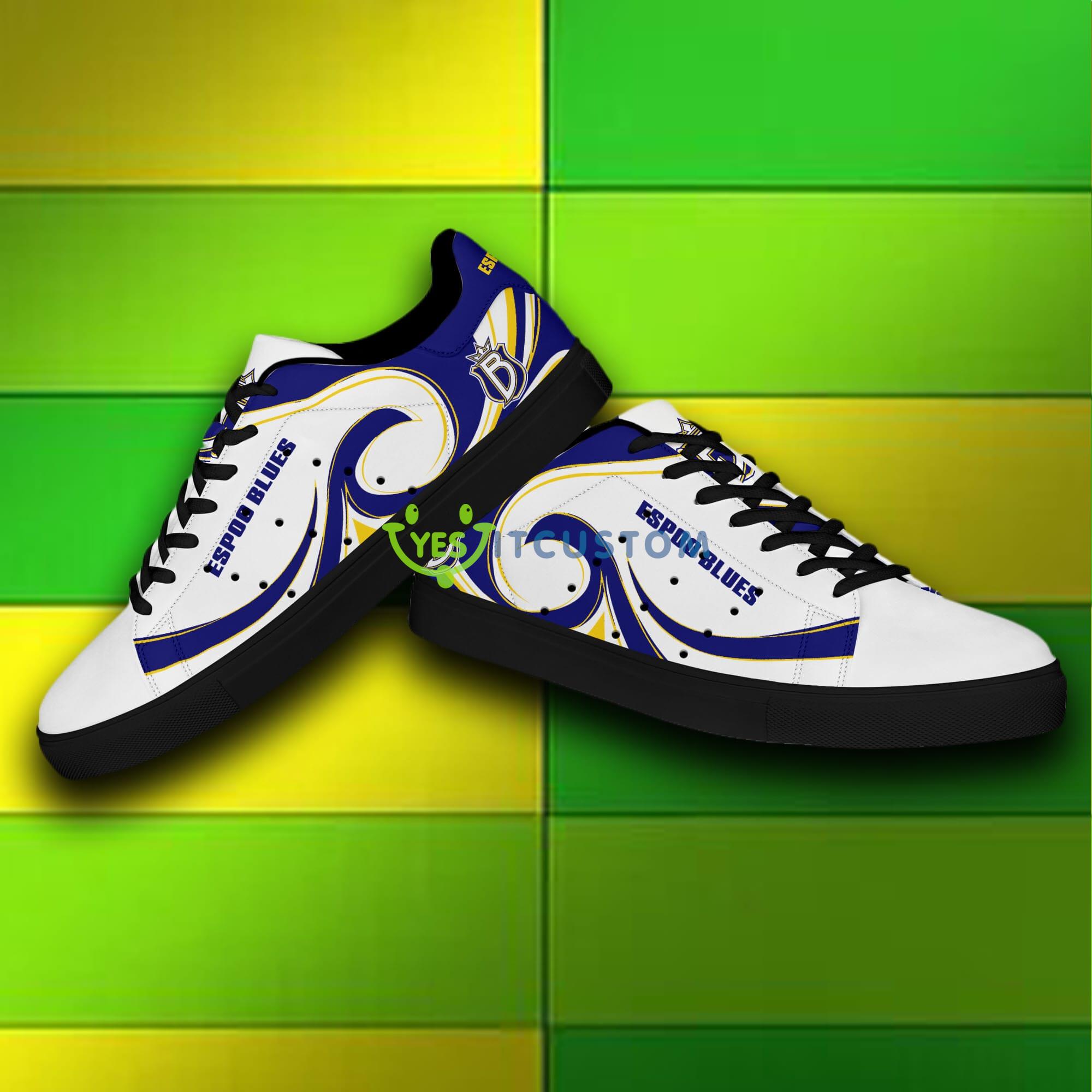 Liiga And Mestis Espoo Blues Logo Stan Smith Skate Shoes For Men And Women 7 Liiga And Mestis Espoo Blues Logo Stan Smith Skate Shoes For Men And Women - Espoo Blues skate shoes_8
