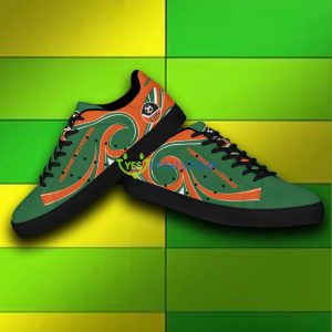 Liiga And Mestis Forssan Palloseura Logo Stan Smith Skate Shoes For Men And Women - Forssan Palloseura skate shoes_8