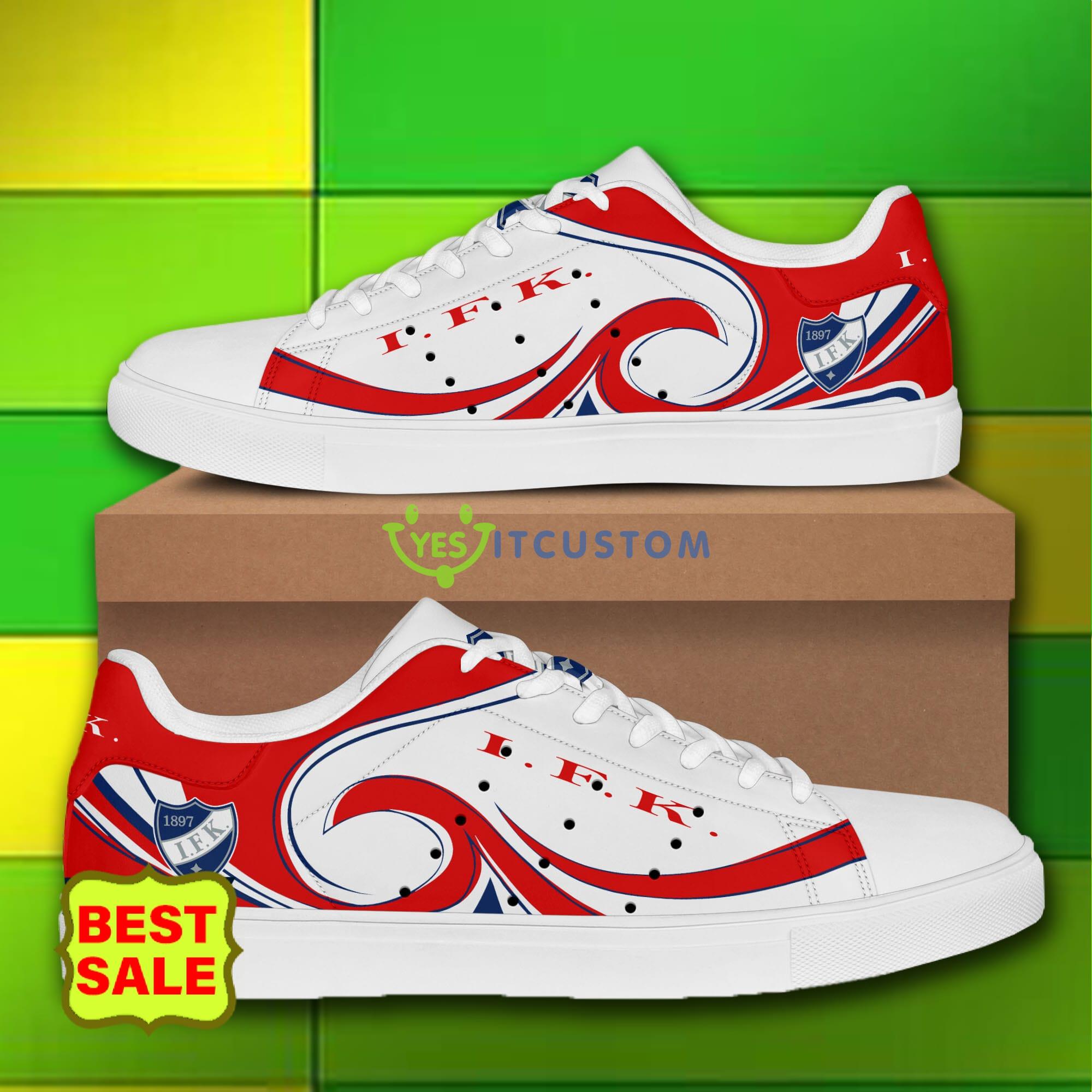 Liiga And Mestis HIFK Logo Stan Smith Skate Shoes For Men And Women 18 Liiga And Mestis HIFK Logo Stan Smith Skate Shoes For Men And Women - HIFK skate shoes_3