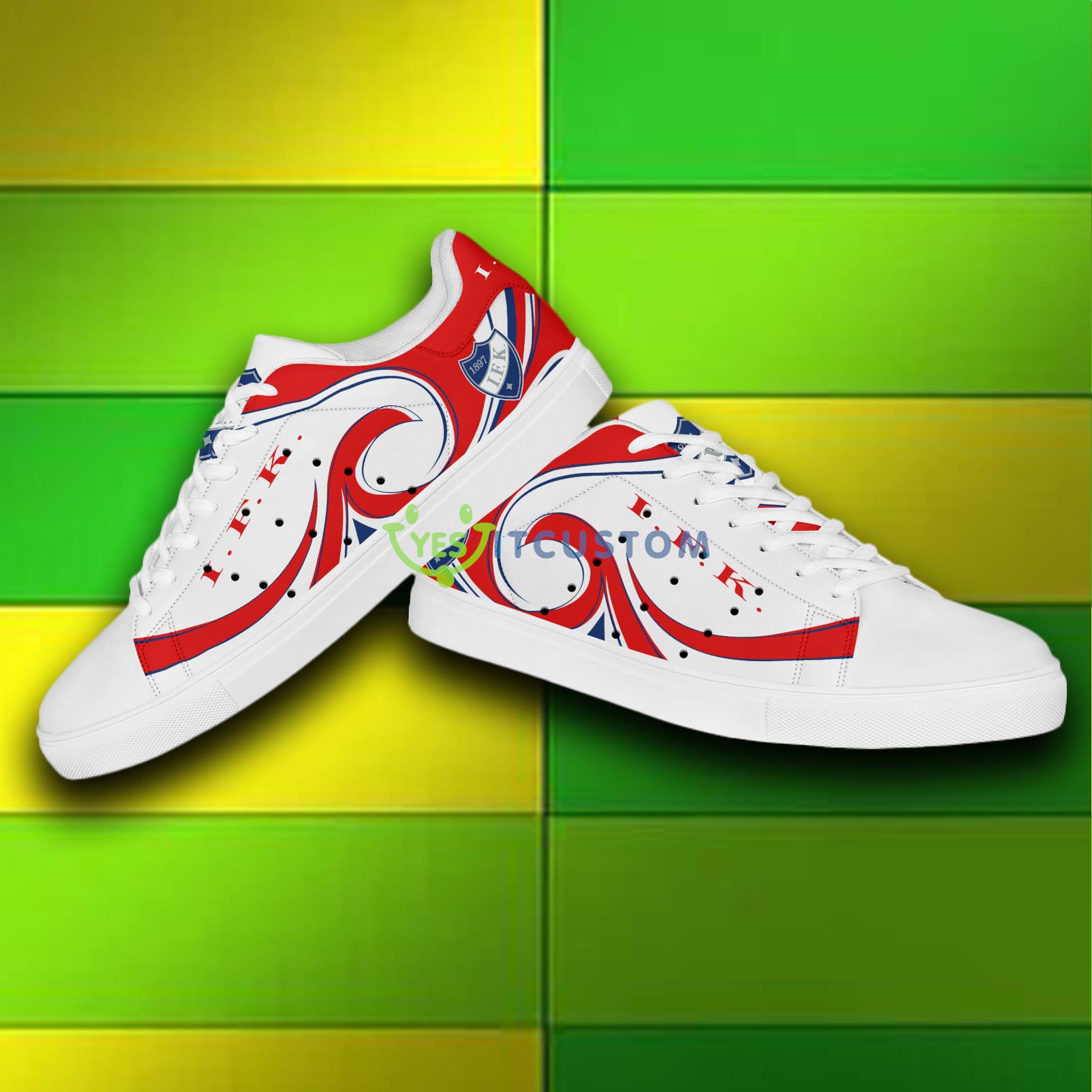 Liiga And Mestis HIFK Logo Stan Smith Skate Shoes For Men And Women 3 Liiga And Mestis HIFK Logo Stan Smith Skate Shoes For Men And Women - HIFK skate shoes_4
