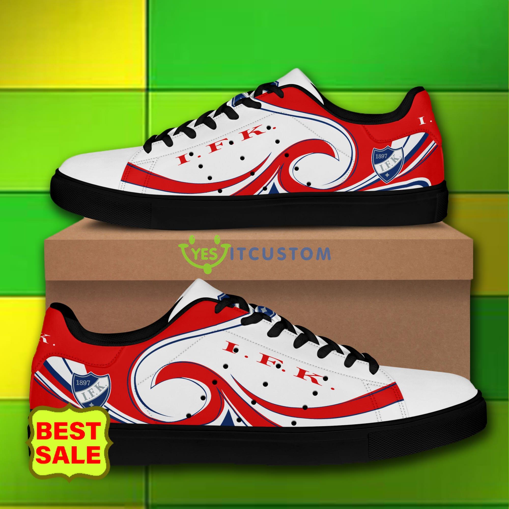Liiga And Mestis HIFK Logo Stan Smith Skate Shoes For Men And Women 6 Liiga And Mestis HIFK Logo Stan Smith Skate Shoes For Men And Women - HIFK skate shoes_7