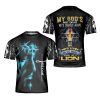 Lion My God's Not Dead He Surely Alive Christian Jesus Lion For Christian 3D T Shirt Gift For Men And Women - 240723-170245