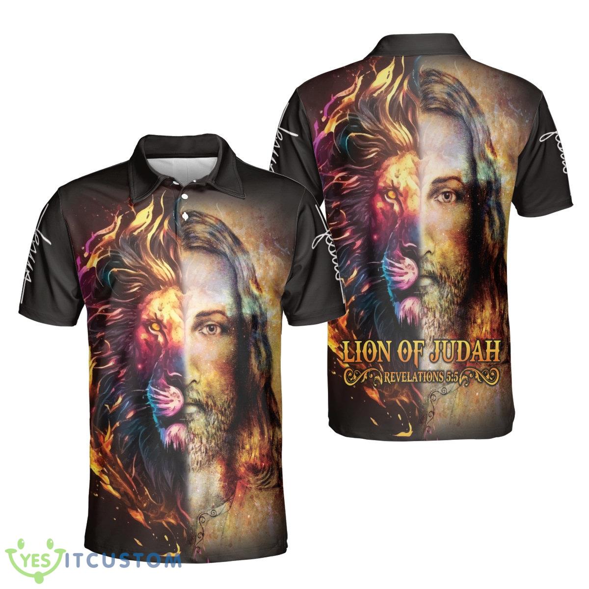 Lion Of Judah Revelations Christian Jesus Lion 3D Polo Shirt Gift For Men And Women 3 Lion Of Judah Revelations Christian Jesus Lion 3D Polo Shirt Gift For Men And Women - Lion Of Judah Revelations Polo Shirt, Christian Polo Shirt, Jesus Lion Polo Shirt, Jesus 3D Shirt, Polo shirts for men, Gift For Christian_5