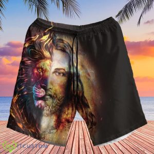 Lion Of Judah Revelations Hawaiian Shirt And Short Summer For Men And Women Gift - Lion Of Judah Revelations Hawaiian Shirt, Christian Shirt, Jesus Button Shirt, Christian Hawaiian, Men's Hawaiian Top, Christian Gift_4