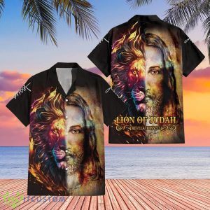 Lion Of Judah Revelations Hawaiian Shirt And Short Summer For Men And Women Gift - Lion Of Judah Revelations Hawaiian Shirt, Christian Shirt, Jesus Button Shirt, Christian Hawaiian, Men's Hawaiian Top, Christian Gift_5