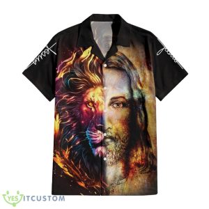 Lion Of Judah Revelations Hawaiian Shirt And Short Summer For Men And Women Gift - Lion Of Judah Revelations Hawaiian Shirt, Christian Shirt, Jesus Button Shirt, Christian Hawaiian, Men's Hawaiian Top, Christian Gift_6