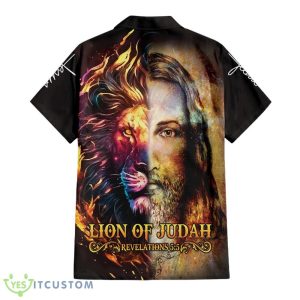Lion Of Judah Revelations Hawaiian Shirt And Short Summer For Men And Women Gift - Lion Of Judah Revelations Hawaiian Shirt, Christian Shirt, Jesus Button Shirt, Christian Hawaiian, Men's Hawaiian Top, Christian Gift_7