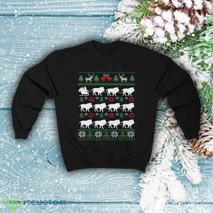 Lions Pulling Santa Sleigh Funny Lion Themed Ugly Christmas Sweatshirt - Lions Pulling Santa Sleigh Funny Lion Themed Ugly Christmas Sweatshirt African Wildlife Big Cat Lover Gift Christmas Lion Shirt_2