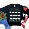 Lions Pulling Santa Sleigh Funny Lion Themed Ugly Christmas Sweatshirt - Lions Pulling Santa Sleigh Funny Lion Themed Ugly Christmas Sweatshirt African Wildlife Big Cat Lover Gift Christmas Lion Shirt_1