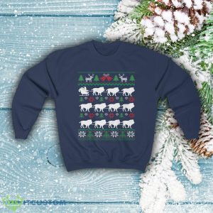 Lions Pulling Santa Sleigh Funny Lion Themed Ugly Christmas Sweatshirt - Lions Pulling Santa Sleigh Funny Lion Themed Ugly Christmas Sweatshirt African Wildlife Big Cat Lover Gift Christmas Lion Shirt_3