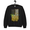 Louisiana State University Baseball Flag Vintage Shirt - 18000 Unisex Heavy Blend Crewneck Sweatshirt