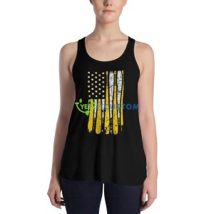 Louisiana State University Baseball Flag Vintage Shirt - 8800 Women's Flowy Racerback Tank
