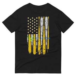 Louisiana State University Baseball Flag Vintage Shirt - 980 Lightweight Fashion Short Sleeve T-Shirt