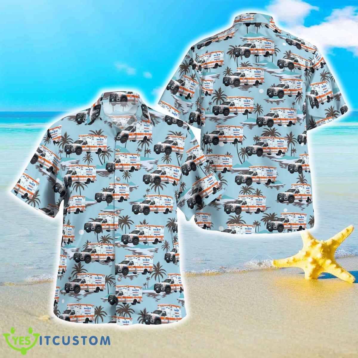 Massachusetts, Boston EMS Hawaiian Shirt Best Style For Men And Women Product Photo 1