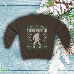 Matching Family Ugly Christmas Sweater For Aunt Santa Hat Sasquatch Shirt Xmas Bigfoot Sweatshirt - Matching Family Ugly Christmas Sweater For Aunt Santa Hat Sasquatch Shirt Xmas Bigfoot Sweatshirt Unisex Heavy Blend Crewneck S_3