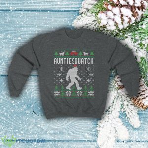 Matching Family Ugly Christmas Sweater For Aunt Santa Hat Sasquatch Shirt Xmas Bigfoot Sweatshirt - Matching Family Ugly Christmas Sweater For Aunt Santa Hat Sasquatch Shirt Xmas Bigfoot Sweatshirt Unisex Heavy Blend Crewneck S_5