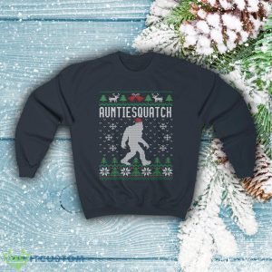 Matching Family Ugly Christmas Sweater For Aunt Santa Hat Sasquatch Shirt Xmas Bigfoot Sweatshirt - Matching Family Ugly Christmas Sweater For Aunt Santa Hat Sasquatch Shirt Xmas Bigfoot Sweatshirt Unisex Heavy Blend Crewneck S_6