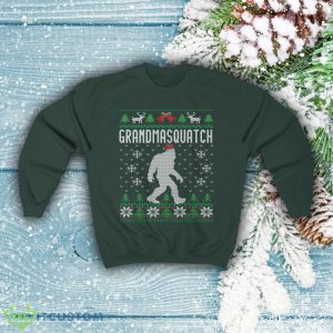 Matching Family Ugly Christmas Sweater For Grandma Santa Hat Sasquatch Shirt Xmas Bigfoot Sweatshirt - Matching Family Ugly Christmas Sweater For Grandma Santa Hat Sasquatch Shirt Xmas Bigfoot Sweatshirt Unisex Heavy Blend Crewne_4