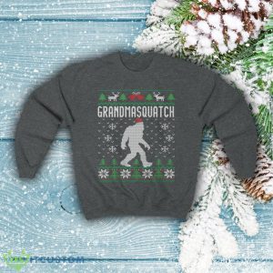 Matching Family Ugly Christmas Sweater For Grandma Santa Hat Sasquatch Shirt Xmas Bigfoot Sweatshirt - Matching Family Ugly Christmas Sweater For Grandma Santa Hat Sasquatch Shirt Xmas Bigfoot Sweatshirt Unisex Heavy Blend Crewne_5
