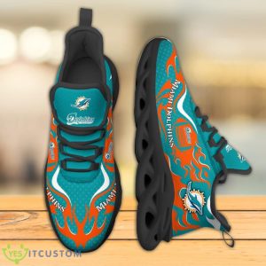 Miami Dolphins NFL Fire Ball Full Print AOP Print Max Soul Shoes Product Photo 3