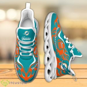 Miami Dolphins NFL Fire Ball Full Print AOP Print Max Soul Shoes Product Photo 6
