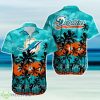 Miami Dolphins NFL Palm Trees Summer Hawaiian Shirt Product Photo 1