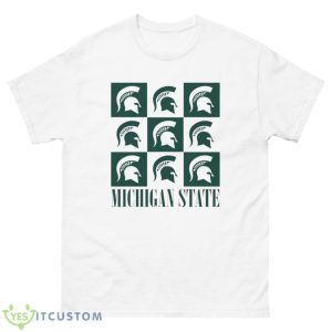 Michigan State Spartans Checkerboard Logo Shirt - 500 Men’s Classic Tee Gildan