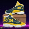 Michigan Wolverines Jordan 13 Sneakers Custom Name Best Gift For Men And Women Product Photo 1