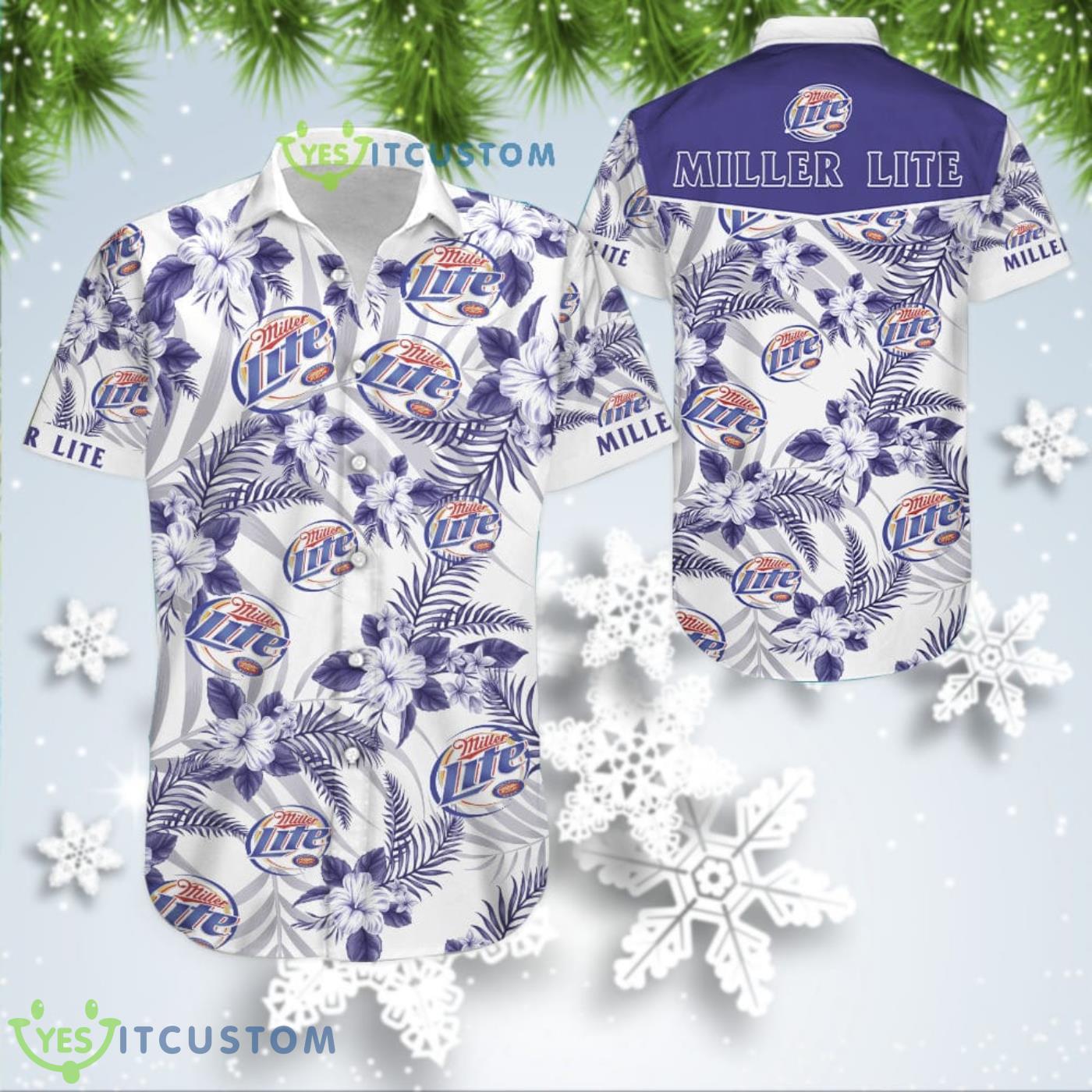 Miller Lite Aloha Hawaiian Shirt Unique Summer Gift 2 Miller Lite Aloha Hawaiian Shirt Unique Summer Gift Product Photo 1