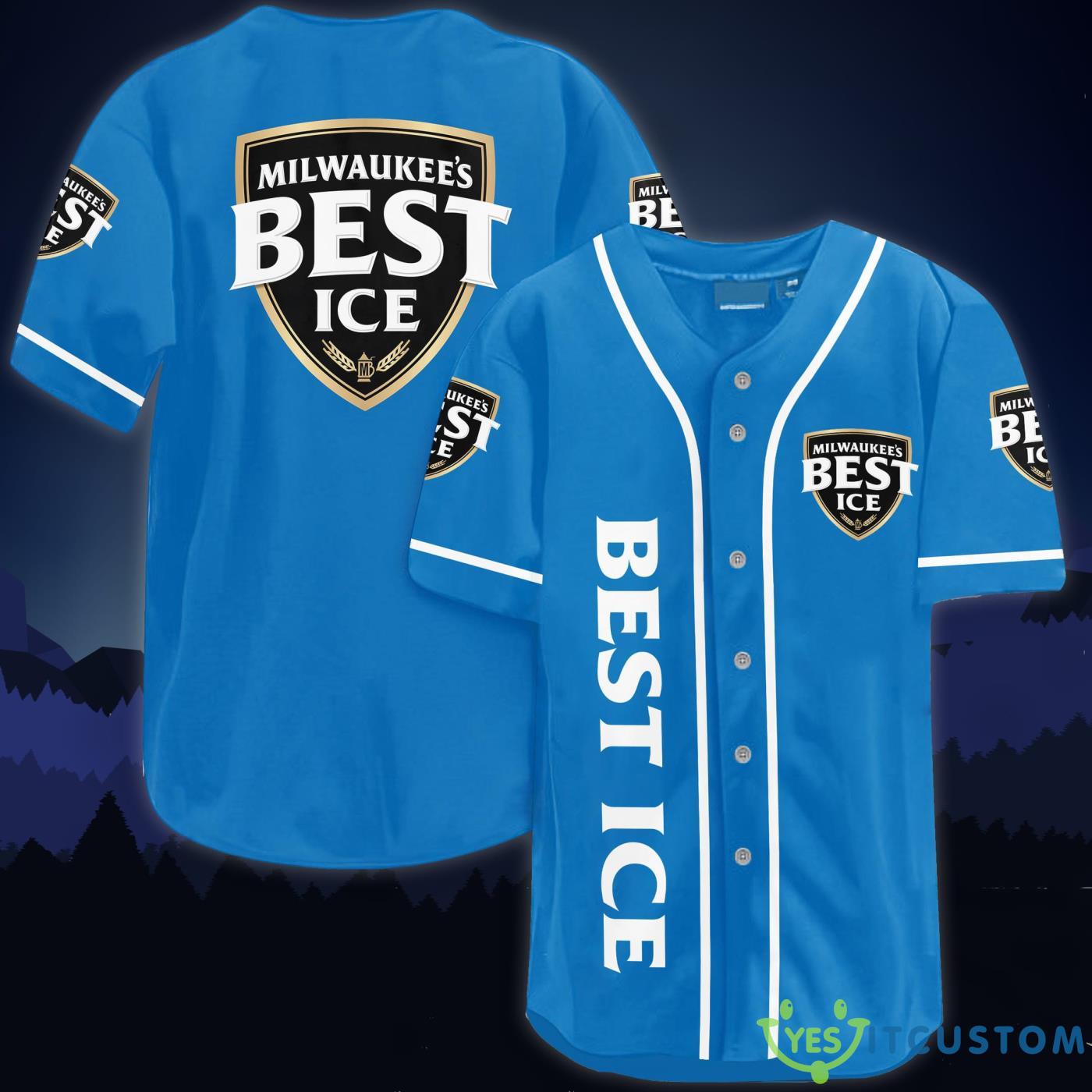 Milwaukee Best Ice Baseball Jersey Shirt 3 Milwaukee Best Ice Baseball Jersey Shirt Product Photo 1