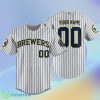 Milwaukee Brewers Custom Name & Number Baseball Jersey Shirt Best Gift For Men And Women Product Photo 1