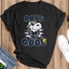 MLB Baseball Tampa Bay Rays Cool Snoopy Shirt Best Fans Gift - Black T-Shirt