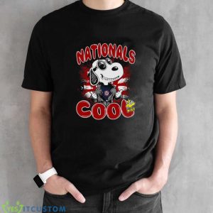 MLB Baseball Washington Nationals Cool Snoopy Shirt Best Fans Gift - Black Unisex T-Shirt