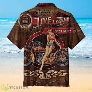 Motorcycle Hawaiian Shirt, Live The Legend Hawaiian Gift Product Photo 2