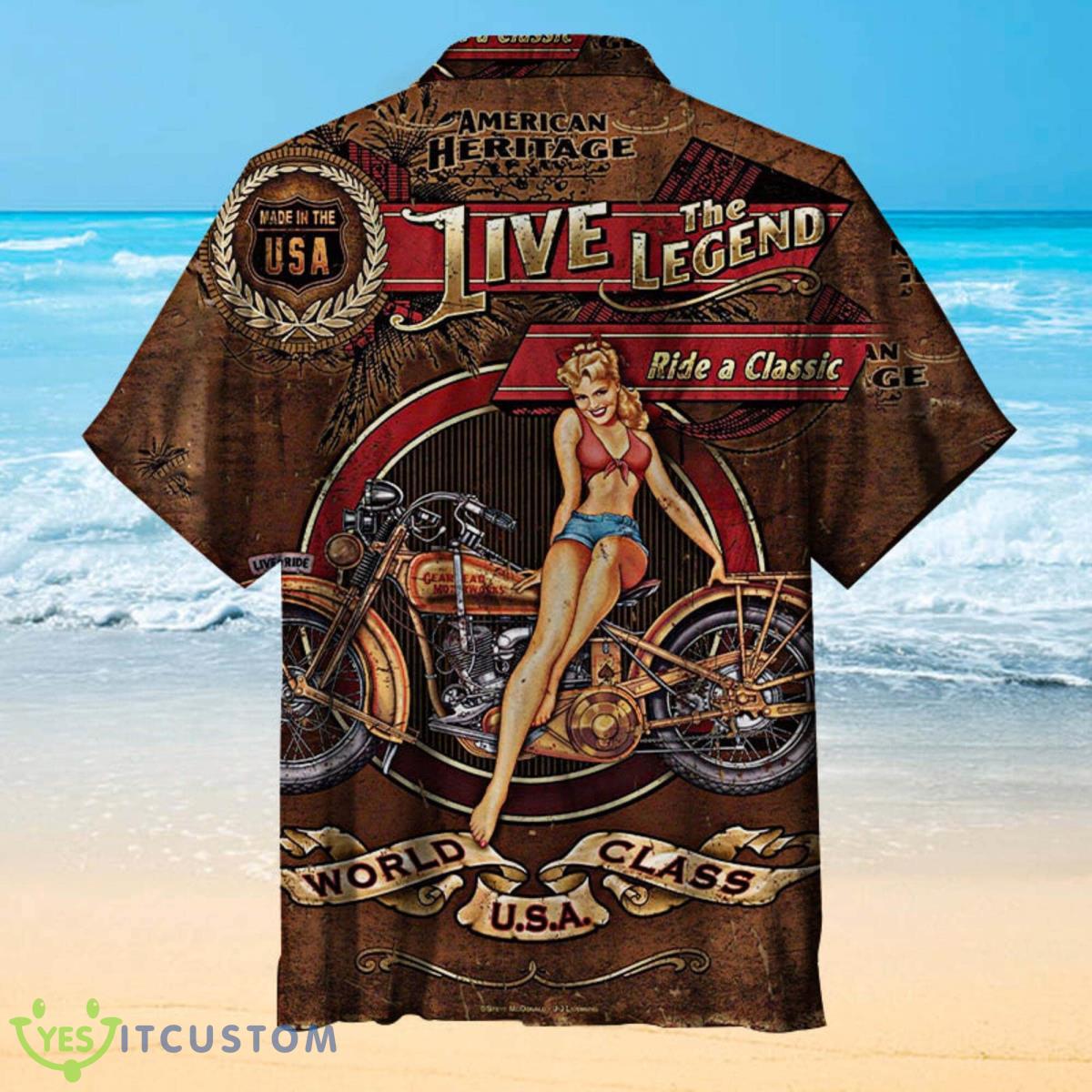 Motorcycle Hawaiian Shirt, Live The Legend Hawaiian Gift 5 Motorcycle Hawaiian Shirt, Live The Legend Hawaiian Gift Product Photo 2