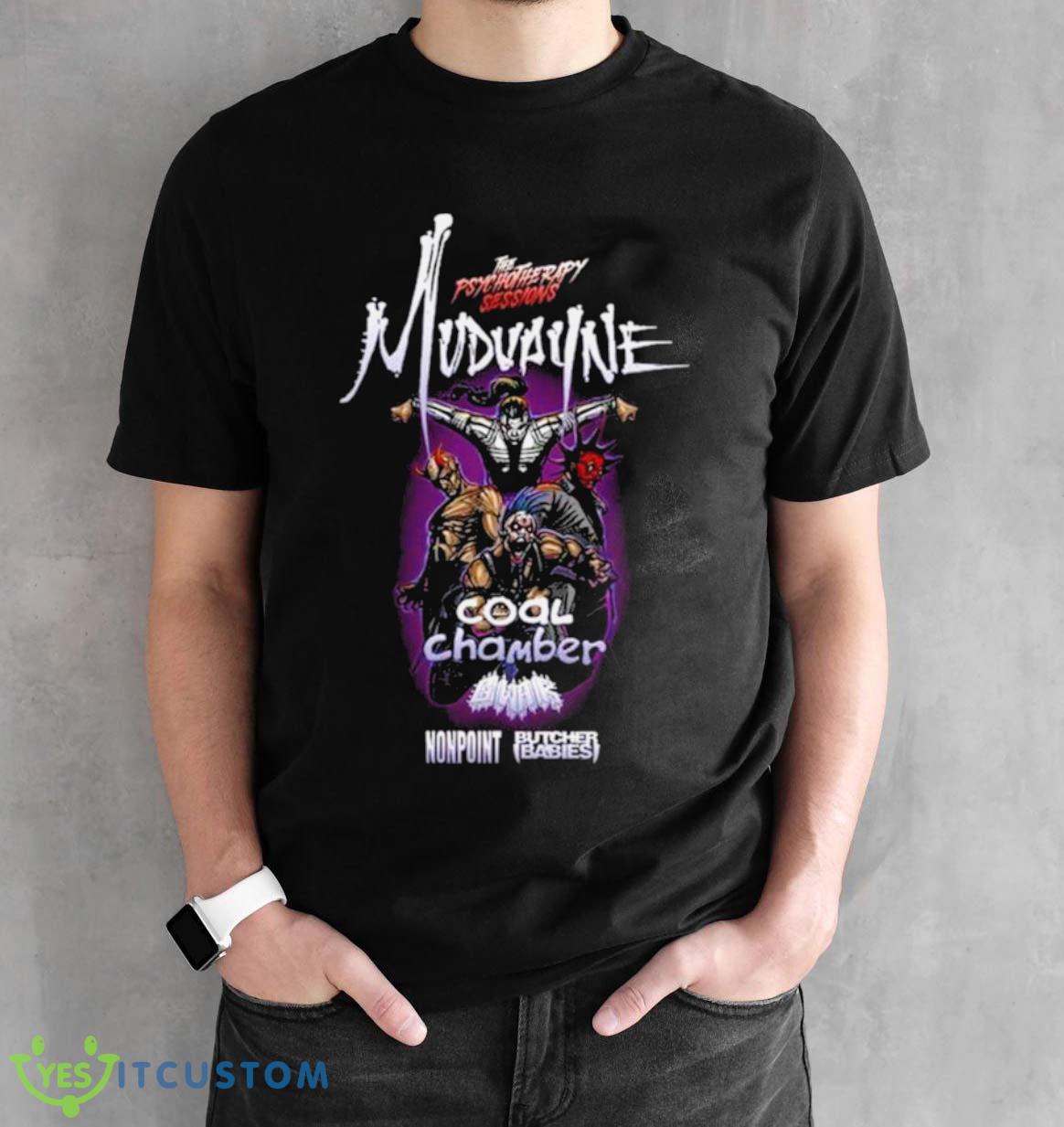 Mudvayne Summer 2023 U.S. Tour With Coal Chamber GWAR Shirt 2 Mudvayne Summer 2023 U.S. Tour With Coal Chamber GWAR Shirt - Black Unisex T-Shirt