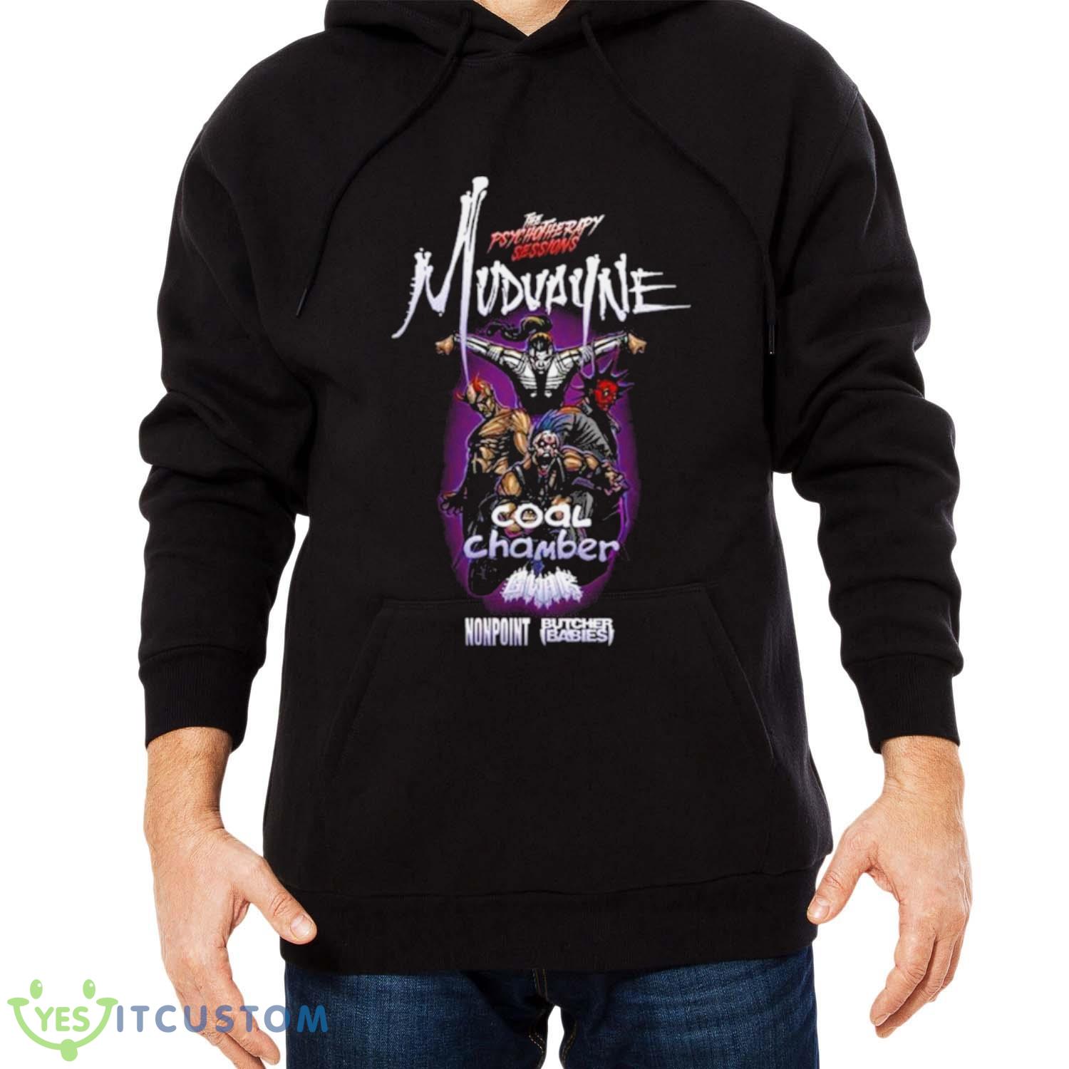 Mudvayne Summer 2023 U.S. Tour With Coal Chamber GWAR Shirt 4 Mudvayne Summer 2023 U.S. Tour With Coal Chamber GWAR Shirt - Men Black Hoodie