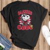 NBA Basketball Portland Trail Blazers Cool Snoopy Shirt Best Fans Gift - Black T-Shirt