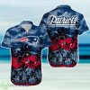 New England Patriots NFL Palm Trees Summer Hawaiian Shirt Product Photo 1