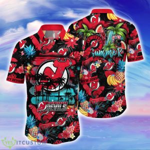 New Jersey Devils NHL Flower Hawaiian Shirt For Men Women Great Gift For Fans Product Photo 1