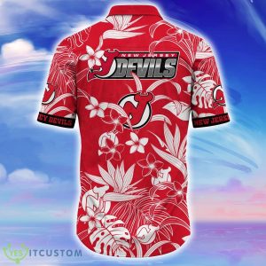 New Jersey Devils NHL Flower Hawaiian Shirt For Men Women Impressive Gift For Fans Product Photo 3
