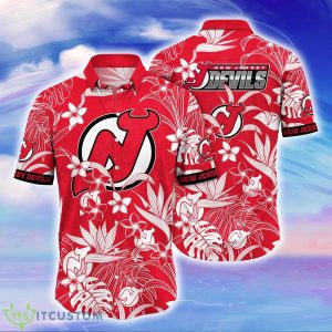 New Jersey Devils NHL Flower Hawaiian Shirt For Men Women Impressive Gift For Fans Product Photo 1
