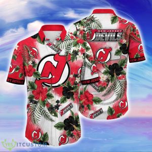 New Jersey Devils NHL Flower Hawaiian Shirt For Men Women Style Gift For Fans Product Photo 1
