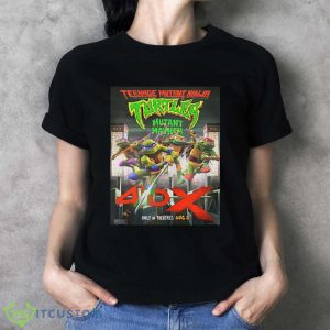 New Poster For Teenage Mutant Ninja Turtles Mutant Mayhem Shirt, Hoodie, Sweatshirt 6 New Poster For Teenage Mutant Ninja Turtles Mutant Mayhem Shirt, Hoodie, Sweatshirt - Ladies T-Shirt