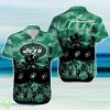New York Jets NFL Palm Trees Summer Hawaiian Shirt Product Photo 1